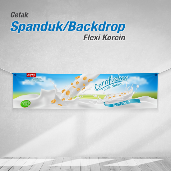 Spanduk / Backdrop Flexi Korea China 410 gsm