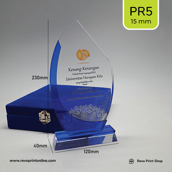 Piala/Plakat Akrilik 15 mm PR-05