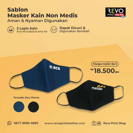 Sablon Masker Non Medis