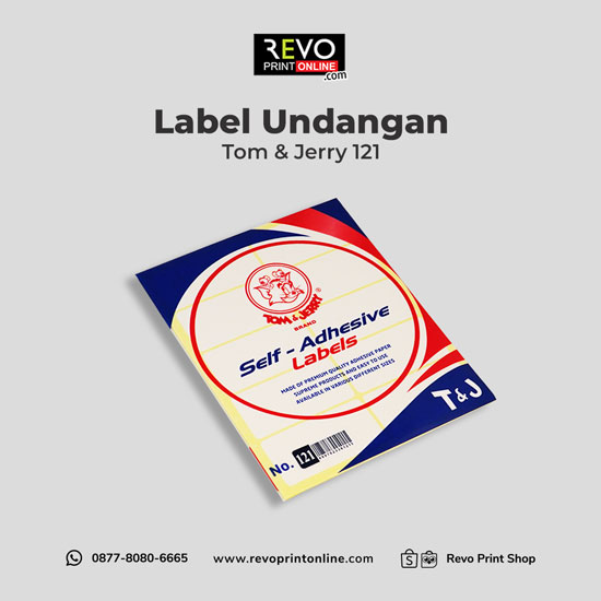 Label Undangan T&amp;J 121 Revo Print Online