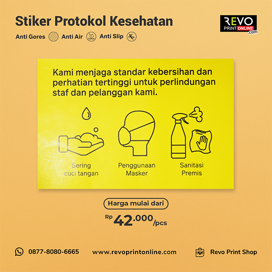 Stiker Protokol Kesehatan (60x40cm)