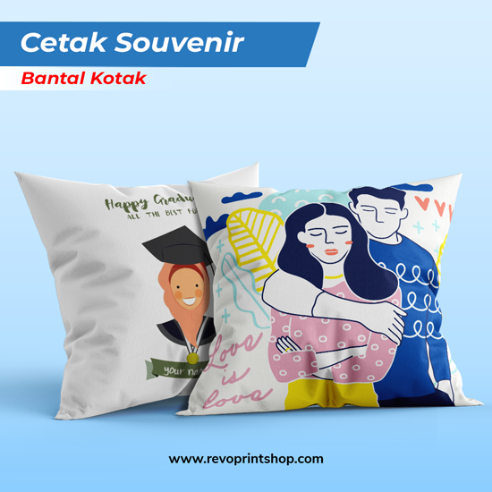 Souvenir Bantal + Sarung (Custom Print)
