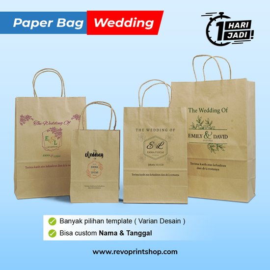 Paper Bag Souvenir Pernikahan/Wedding
