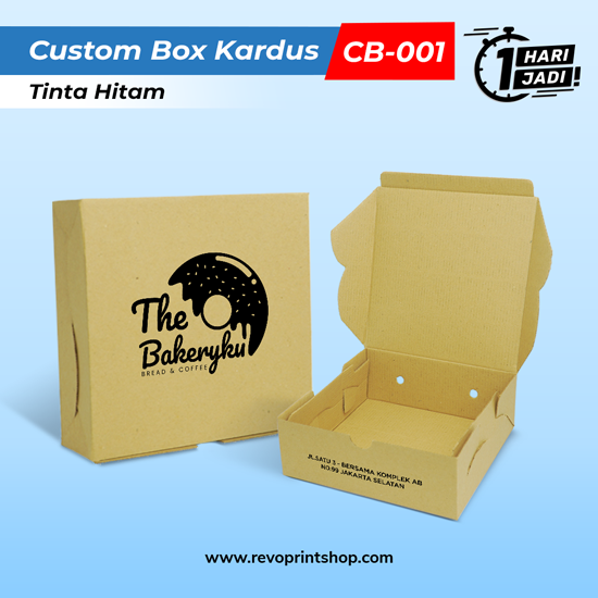 Packaging Box Kardus - Print Tinta Hitam