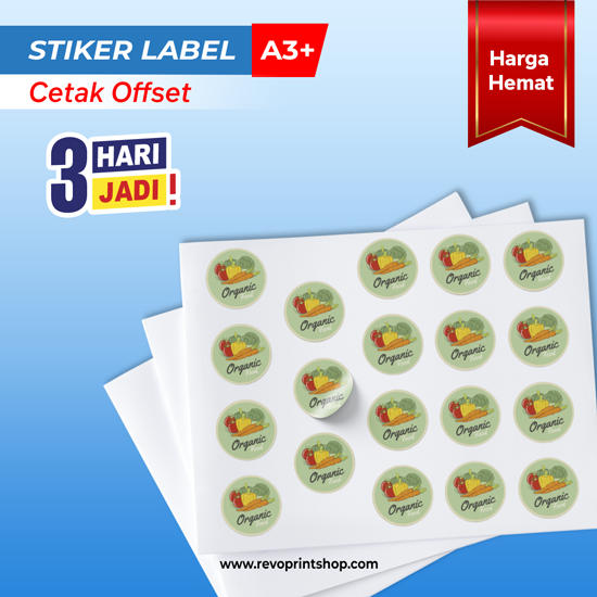 Stiker Label A3+ | Cetak Offset