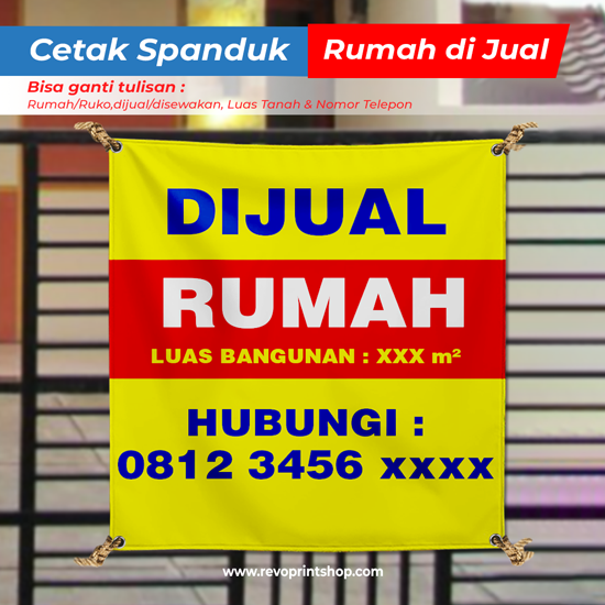 Spanduk Rumah dijual