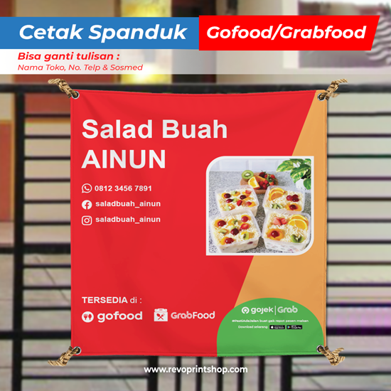 Spanduk Gofood | Banner GrabFood