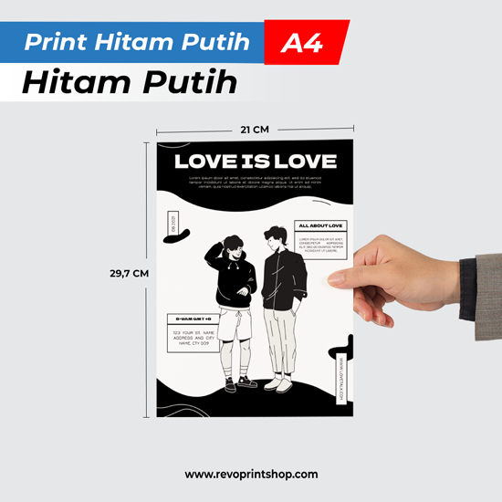 Print Hitam Putih Perlembar A4