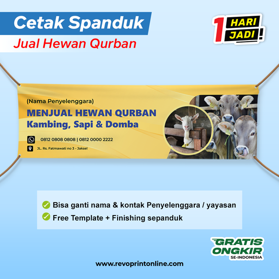 Spanduk Hewan Qurban | Menjual/Menyalurkan