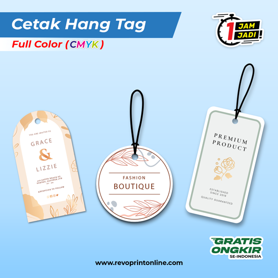 Cetak Hang Tag Custom (Full Color)
