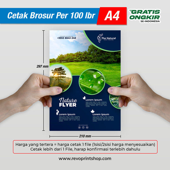 Brosur/Flyer per 100 lembar A4 