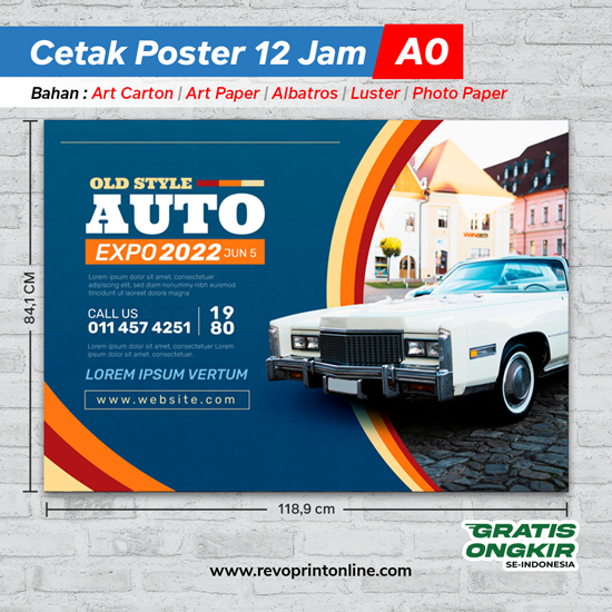 Cetak Poster A0 (12 Jam)