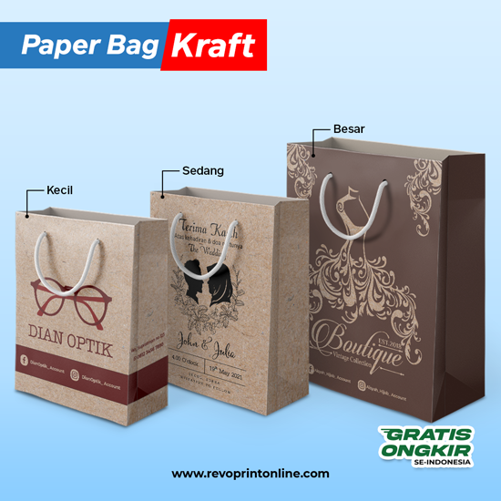 Paper Bag Kraft Cokelat - Offset