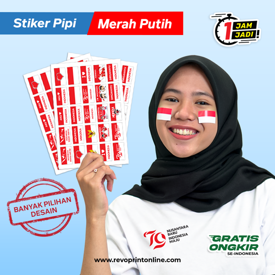 Stiker Pipi | Stiker Bendera Merah Putih