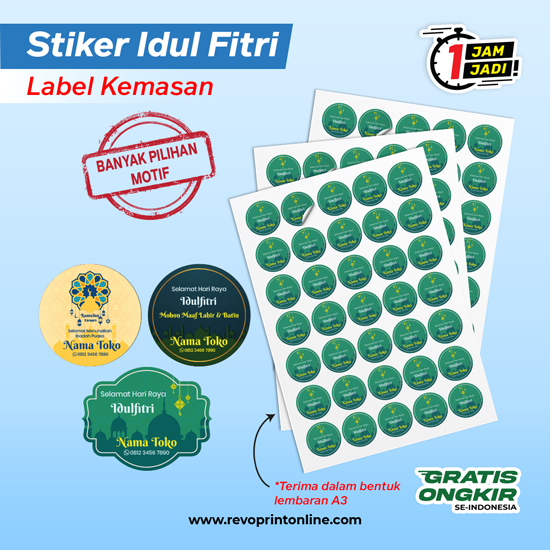 Cetak Stiker Toples Idul Fitri