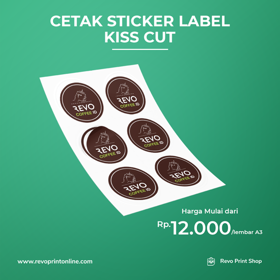 Cetak Stiker Label Kiss Cut ( vinyl & chromo )