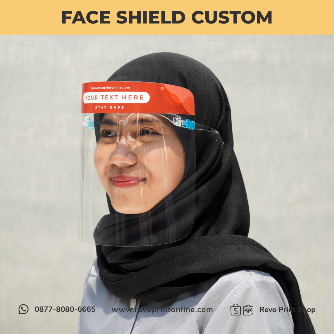Face Shield Kacamata Custom Desain