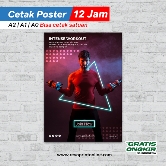 Cetak Poster 12 Jam