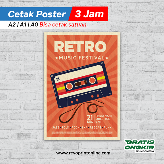 Cetak Poster 3 Jam