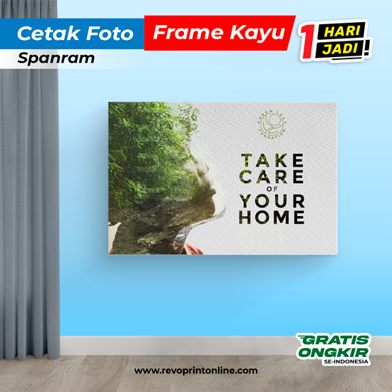 Cetak Foto + Frame Kayu ( spanram )