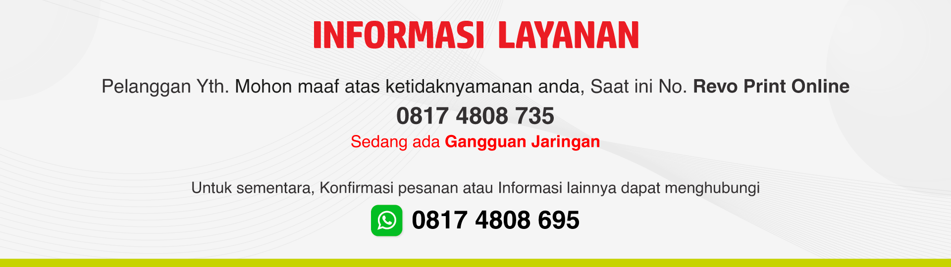 Informasi gangguan